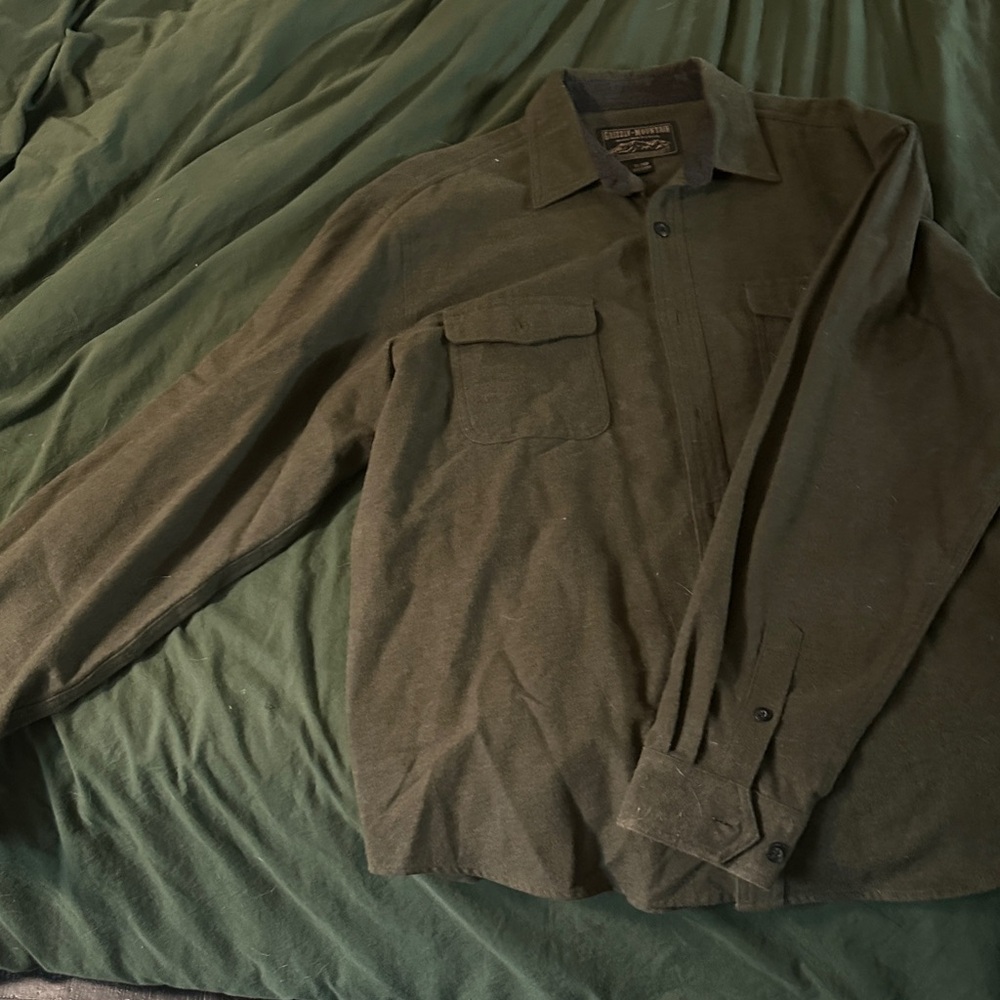 Eddie Bauer Men's Green Shirt Jacket
